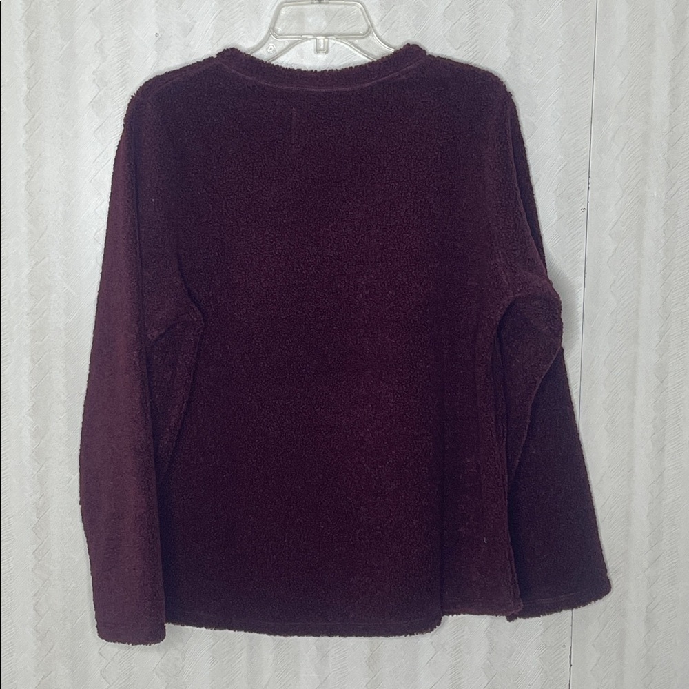 🆕 CUDDL DUDS Cozy Sherpa Top Size L - Picture 3 of 7